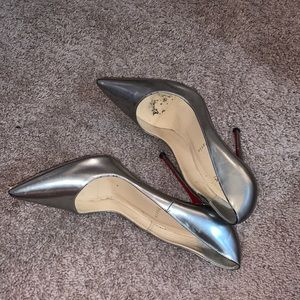 Silver Christian louboutin so kate